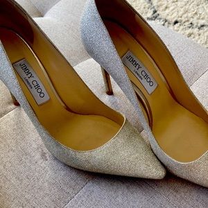 Jimmy Choo Romy 100 Platinum Ice shoes